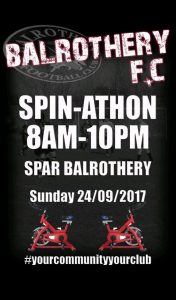 Today is our annual spin-athon fundraiser outside Spar in Balrothery. We will be there from 8am to 10pm so please drop by to show your support to all the wonderful people taking part throughout the day. Be sure to drop by in your club colours for some photos. The future is bright the future is a Knight